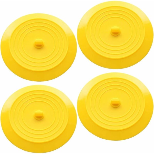 4-pack sugkopp badpropp, silikon sugkopp propp, 6 tum universell badkarspropp för badrum och kök