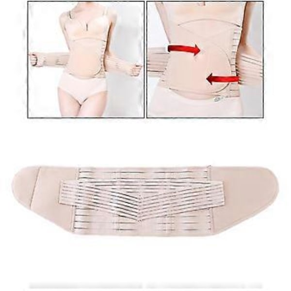 Svettmidjetrimmer Sauna Midjetränare Kroppsformare Sportkorsetter för Kvinnor (Beige XL) Beige XL
