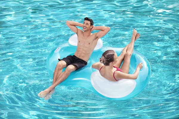 Dubbel Ring Lounger Float 188 X 117 Cm