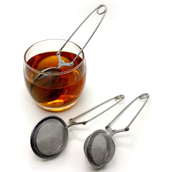 Set med 2 tesilar/filter med flik Teatime ø 5 cm längd 15 cm rostfritt stål