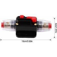 40A Auto Vandafvisig Afbryder, 12V-24V DC Inline Sikringsholder