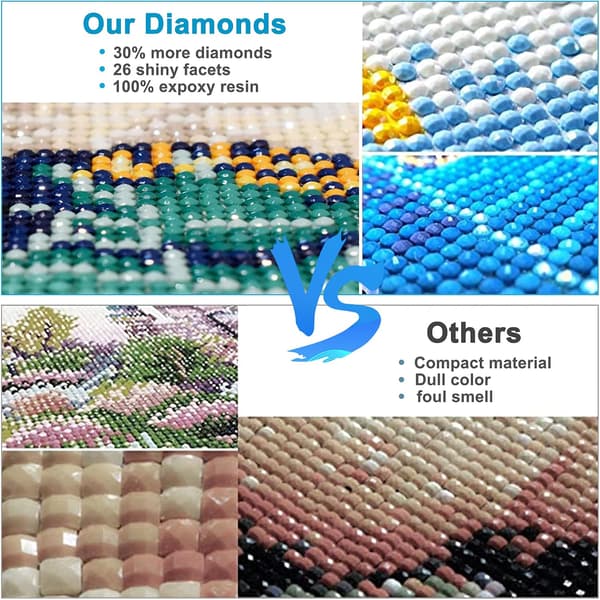 5D Diamantmålning Set Abstrakt Ansikte Full Rund Uttråkad Broderi