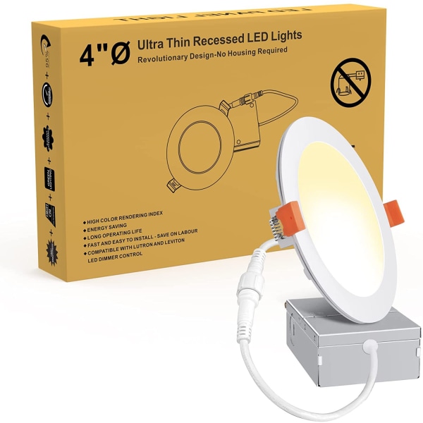 1 stk 4\" 9W 5 farger integrert ETL-sertifisert ultra-tynn led pa
