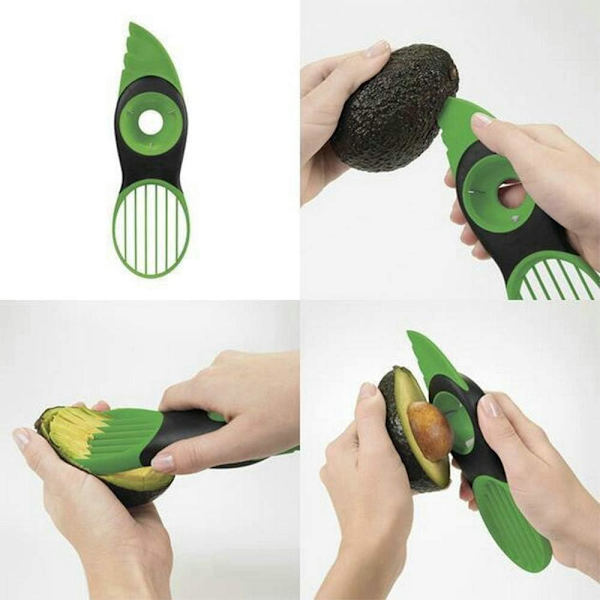 3-i-1 Avocadoskärare, Avokadokniv, Avokadokniv