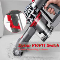 2 stk. strømbryter for Dyson V10 V11 kraftig utløserknapp