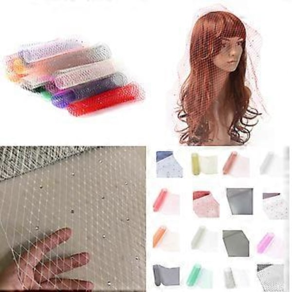 Slør Hat Bredde Kvinde Slør Hat Party Hat Moderigtig Individuel Hat til Bryllupper og Event hvid hvid diamant white white diamond