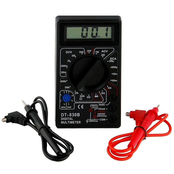 7 Fn Multimeter Ac Dc Spänning Volt 10 Amp Ström Motstånd Ohm Meter