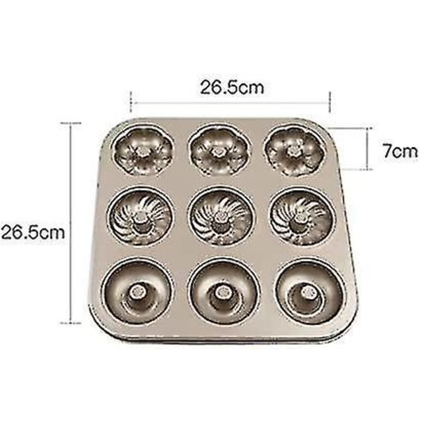 Ssdlv Donutform Bagel Kage Bageudstyr Non-stick Egnet Til Kager, Cookies, Bagels