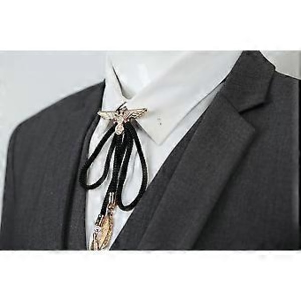 XYC Bolo Tie Læder Slips Western Halskæde Kostume Tilbehør til Mænd, Kvinder (C)