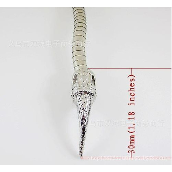 Orm Armband Justerbar Punk Orm Halsband Halsband Flexibel Fleranvändningsbar Halsband Smycken För Män Kvinna