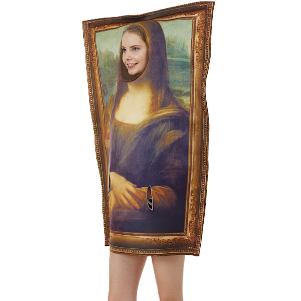 Mona Lisa, Halloween-juhlanäytöspuvut hauska seinämaalausparodiaasu