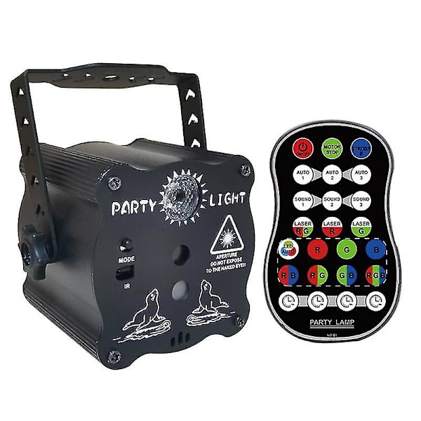 Mini Rgb Disco Lys Dj Led Laser Scene Projektor Rød Blå Grøn Lampe Usb Genopladelig Bryllup Fødselsdagsfest Dj Lampe
