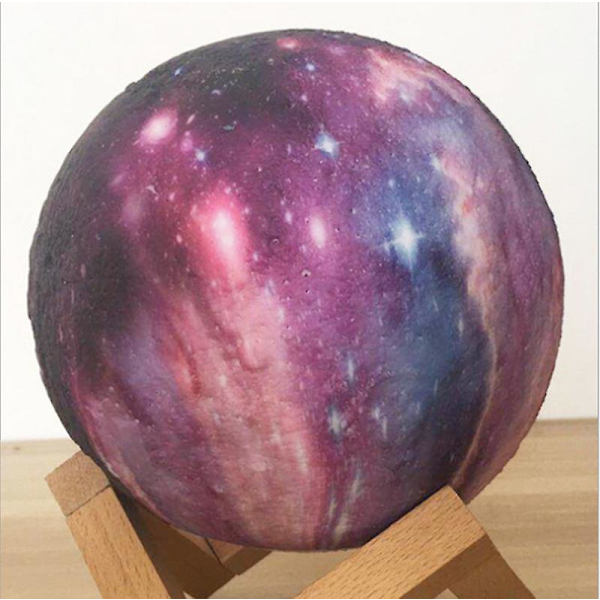 Månelampe Stjernehimmel Lys Soverom Nattlys Berøringer For Å Endre Farge（3 farger 8cm）