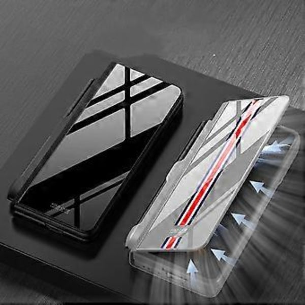 Etui til Samsung Galaxy Z Fold 4 med krystallhybridlær D