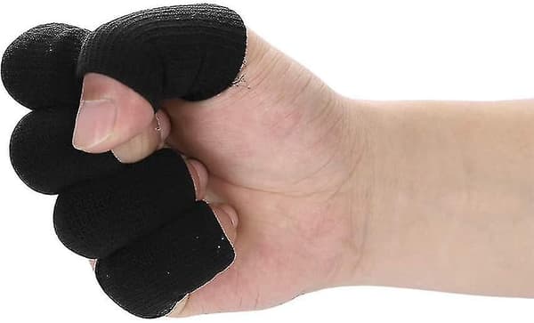 Urheilukoripallon sormisuojus - musta 10 kpl