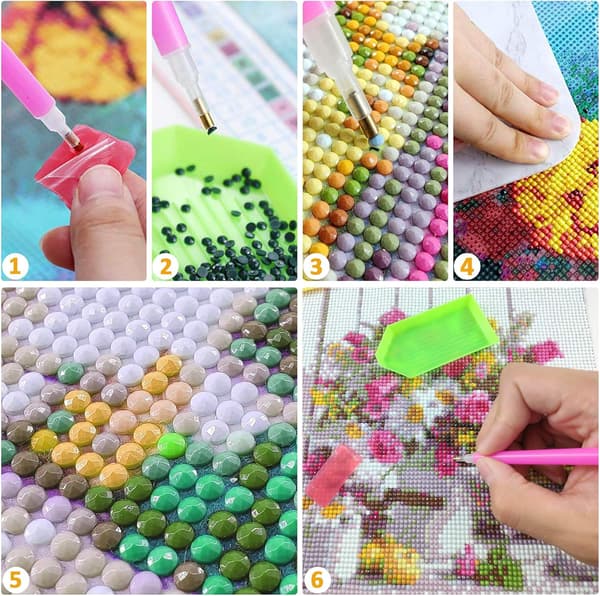 30×40cm 5D Diamantmaling Full Eiffeltårnet, DIY Diamantbroderi