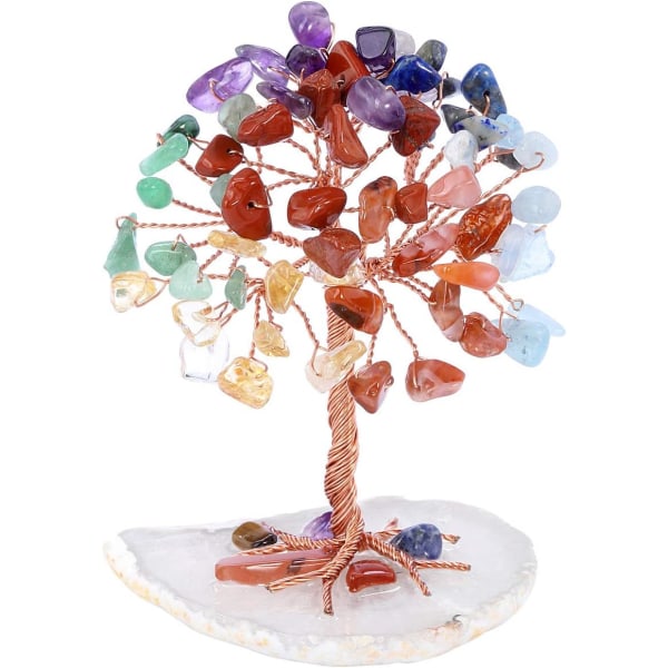 Mini Crystal Healing Crystal Tree Tumble Stone Tree of Life Feng