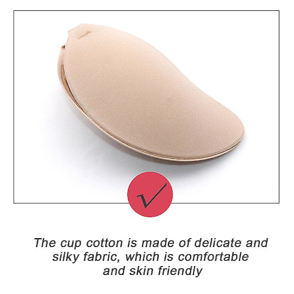 Dam Strapless Silikon Push Up BH Rygglös Självhäftande Osynlig BH För Fest Bröllop Vardagsbruk（B）