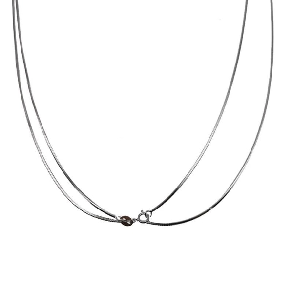 Lång orm ben kedja halsband, tröja kedja