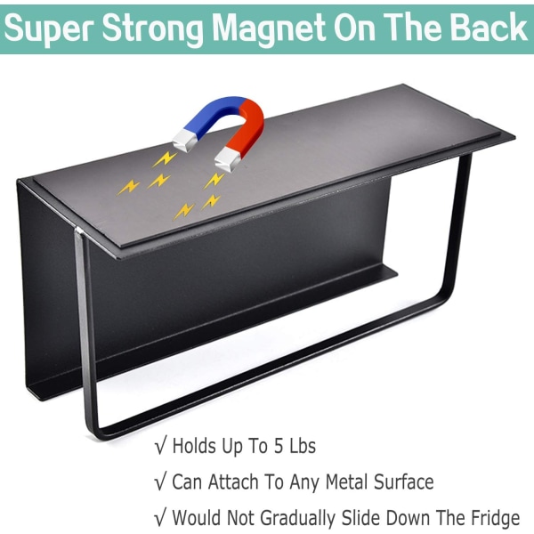 Magneettinen mausteteline Jääkaapin mausteteline Yksikerroksinen jääkaapin mauste