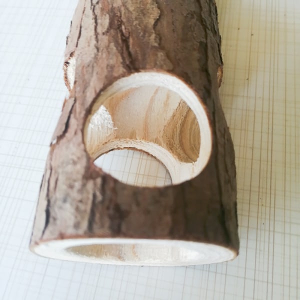 20cm Hamster Tunnel, Hamster Tree Tube, Tree Hole, Solid Wood Pip