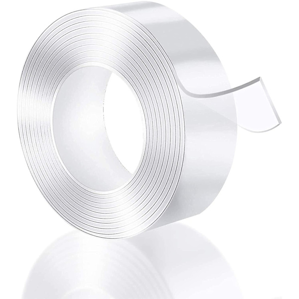 Nano dobbeltklæbende tape - 1mm tyk * 3 meter lang 30mm bred