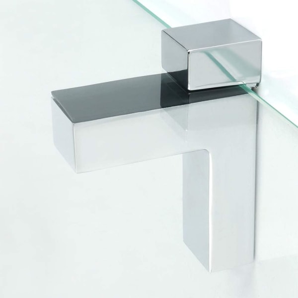 2Pcs Glass Shelf Bracket Adjustable and Adaptable Shelf Bracket 2