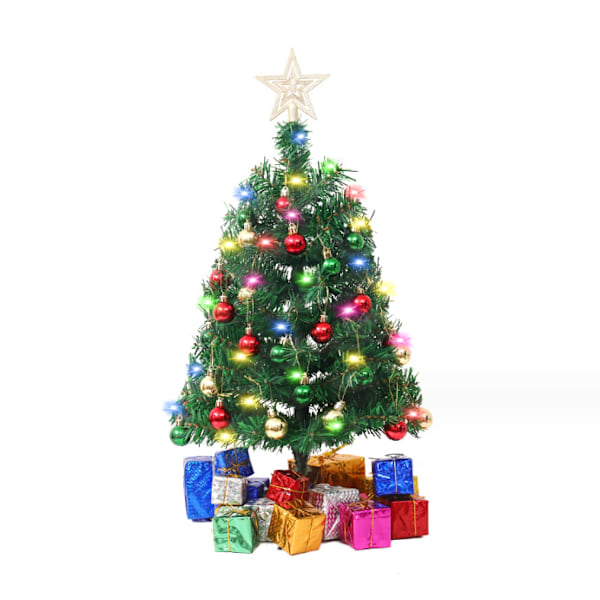 Miniatyrjulklapp 45cm - Ljusstark LED-färgad Miniatyrjulklapp