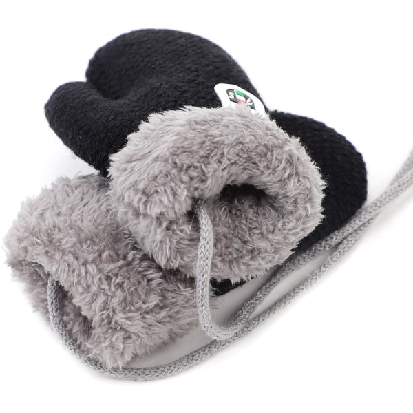 Barnvantar Baby Flickor Pojkar Vinterhandskar Skidhandskar Stickade Vantar