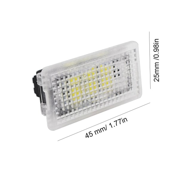 2 stk. Velkommen-lys til Tesla Model 3 X S dør, lav fod, dekorativt stemningslys til bagagerum (blåt)