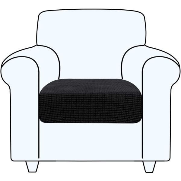 (Svart, 1 sits) Sofföverdrag, 1-delad soffkuddeöverdrag Pr