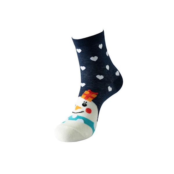 Julklappsstrumpor Kvinna Nyhet Snögubbe Strumpor, Djurmönster Strumpor