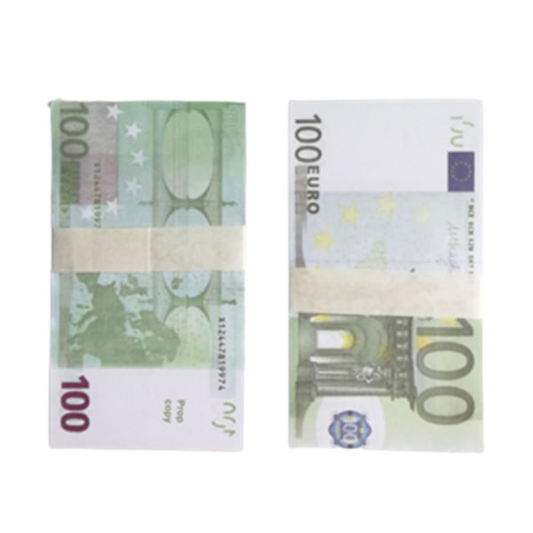 60 Sheets Magic props simulation euro currency toy banknotes filming props bar nightclub (100 euros)