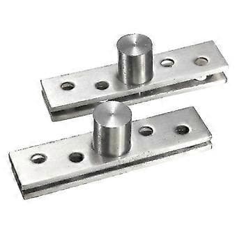 2 stk. 360 Graders Dørhængsel Hardware Sølv 74mm Længde Rustfrit Stål