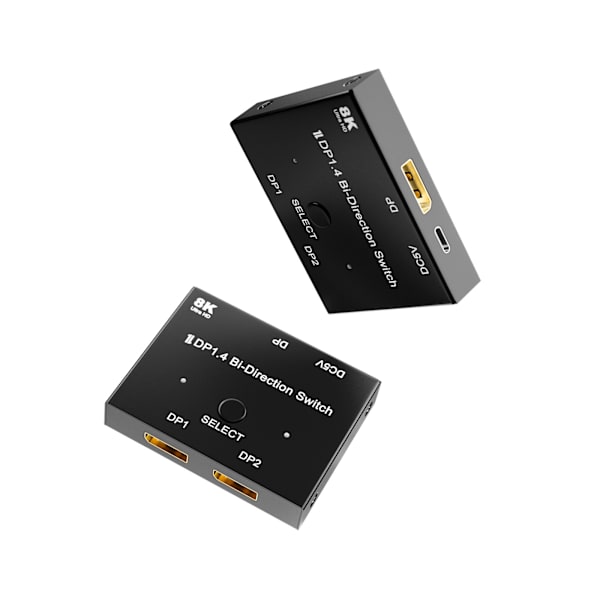 DP switcher version 1.4 8k@60hz en en to, to en en tovejs gensidig omskifterdistributionskonverter
