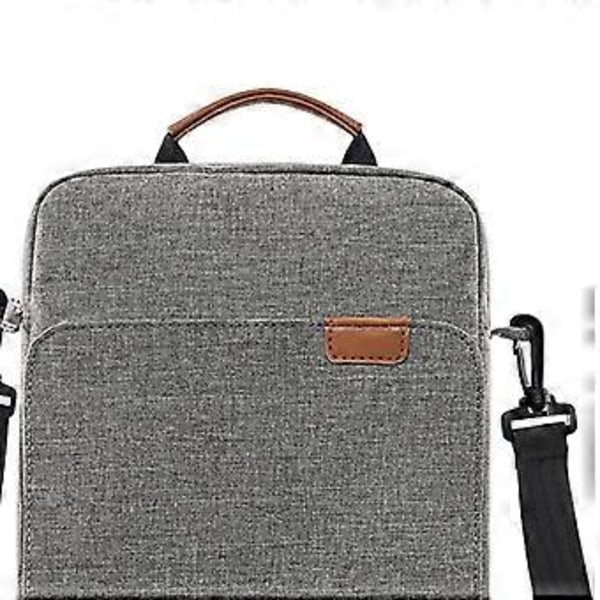 Pekskärm Tablet Väska Fodral Crossbody Väska Yttre Dragkedjeficka för Mindre Föremål Organiserad Hållbar Slitstark Dammtät Handväska (S Grå) S Gray