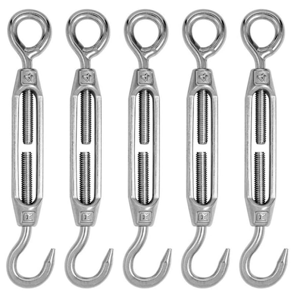 Pcs Wire Turnbuckle Turnbuckle M4 Rustfritt Stål Justerbar Turnbuckle Hook og Eye Set Heavy Duty