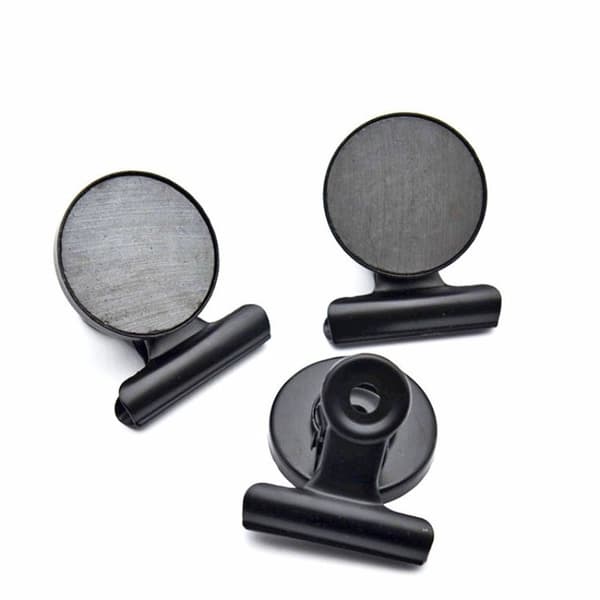 10x Magnetiska klämmor - Svart Svart