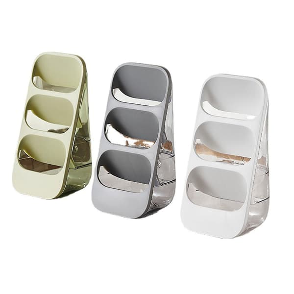Grå Bestikkholder Bestikkoppbevaringsstativ Tilt-inn Organizer 3