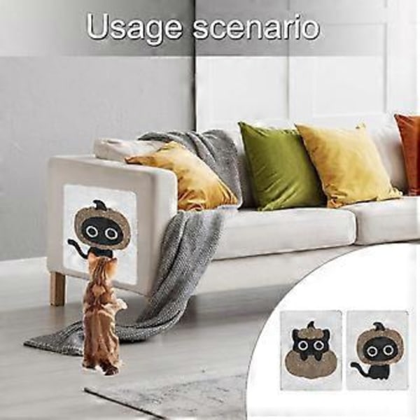 Kattklösbräda Ingen Klösbräda Soffa Tecknad Mönster Klösleksak Slitstark för Soffklös Möbel pumpkin meow