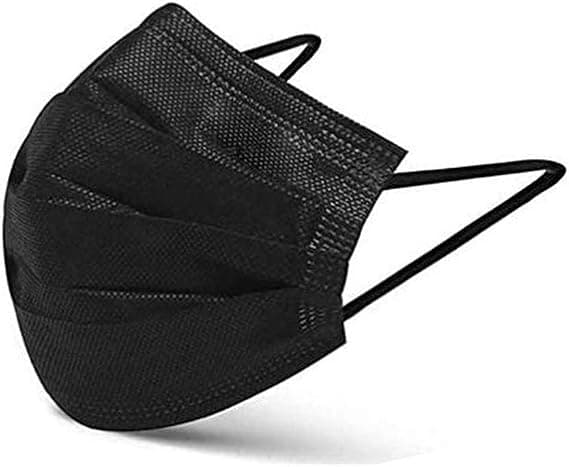 100 stk flerfarget engangs ansiktsmasker - pustende - elastisk