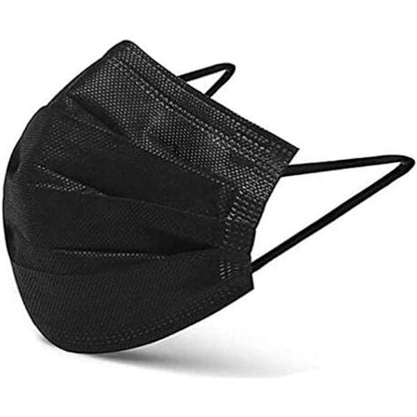 100 stk. Multicolor engangsansigtsmasker - Åndbar - Elasti