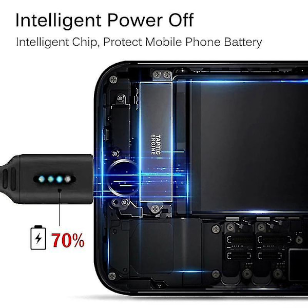 2.4a Intelligent Power Data Cable/ Automatisk avskärning Led Usb-kabel/ Snabbladdning