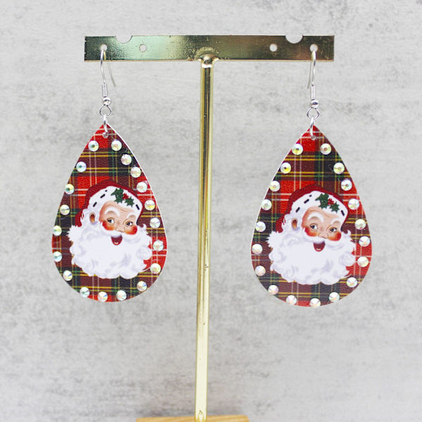 Julelæder pigør серьги, papai noel plaid серьги, ferie