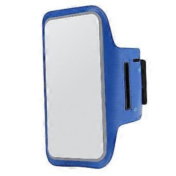 Universal Sports Vanntett Løpe Telefon Armbånd Trening Mobiltelefonholder Veske Armbag Trening for Alle 5.5 Tommers Telefoner (mørkeblå) dark blue