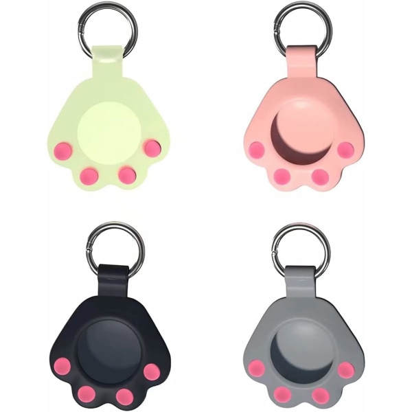 4-pack katt tass AirTag-fodral för Apple AirTag Tracker, silikon Air