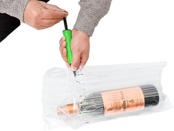 20 st vinskydd, bubbelplastflaska vinskydd, vinflaskeväska