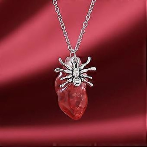Muoti Sydänriipus Kaulakoru Halloween Solisluuketju Yksinkertainen Choker-kaulakoru Statement-koru Goottilainen kaulaketju