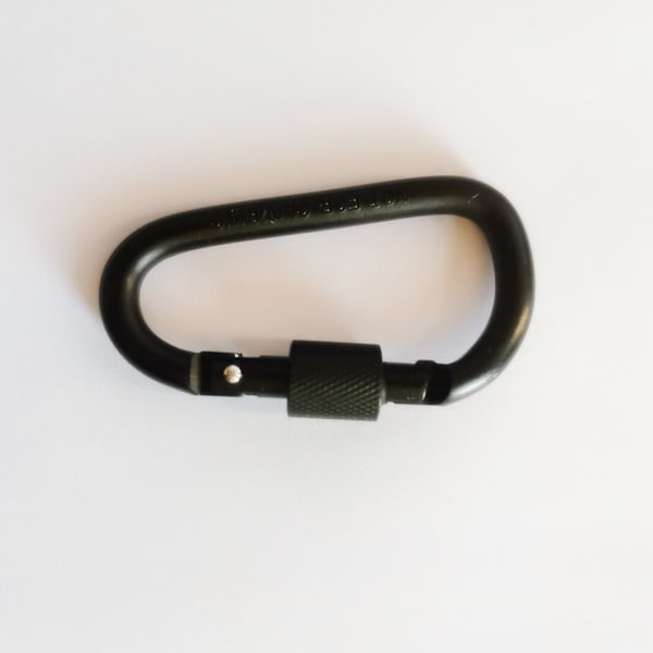 Låsbare karabinkroker, premium aluminiumslegering D-ring karabinkroker nøkkel C