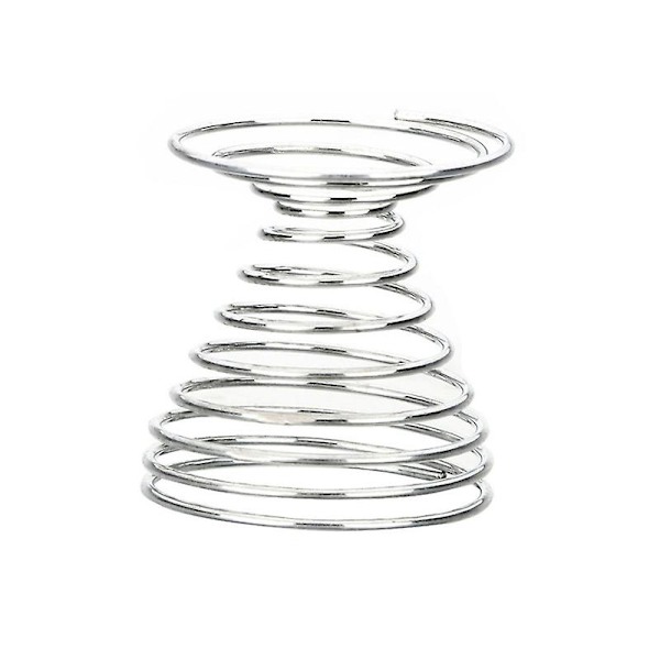 10 st metallspiralfjädertråd bricka äggkopp förvaringshållare stativ köksverktyg - silver